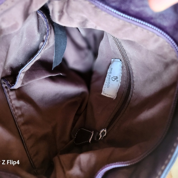 Angel Barcelo Vegan Purple Tie-Dye Crossbody Bag EUC - Picture 15 of 16